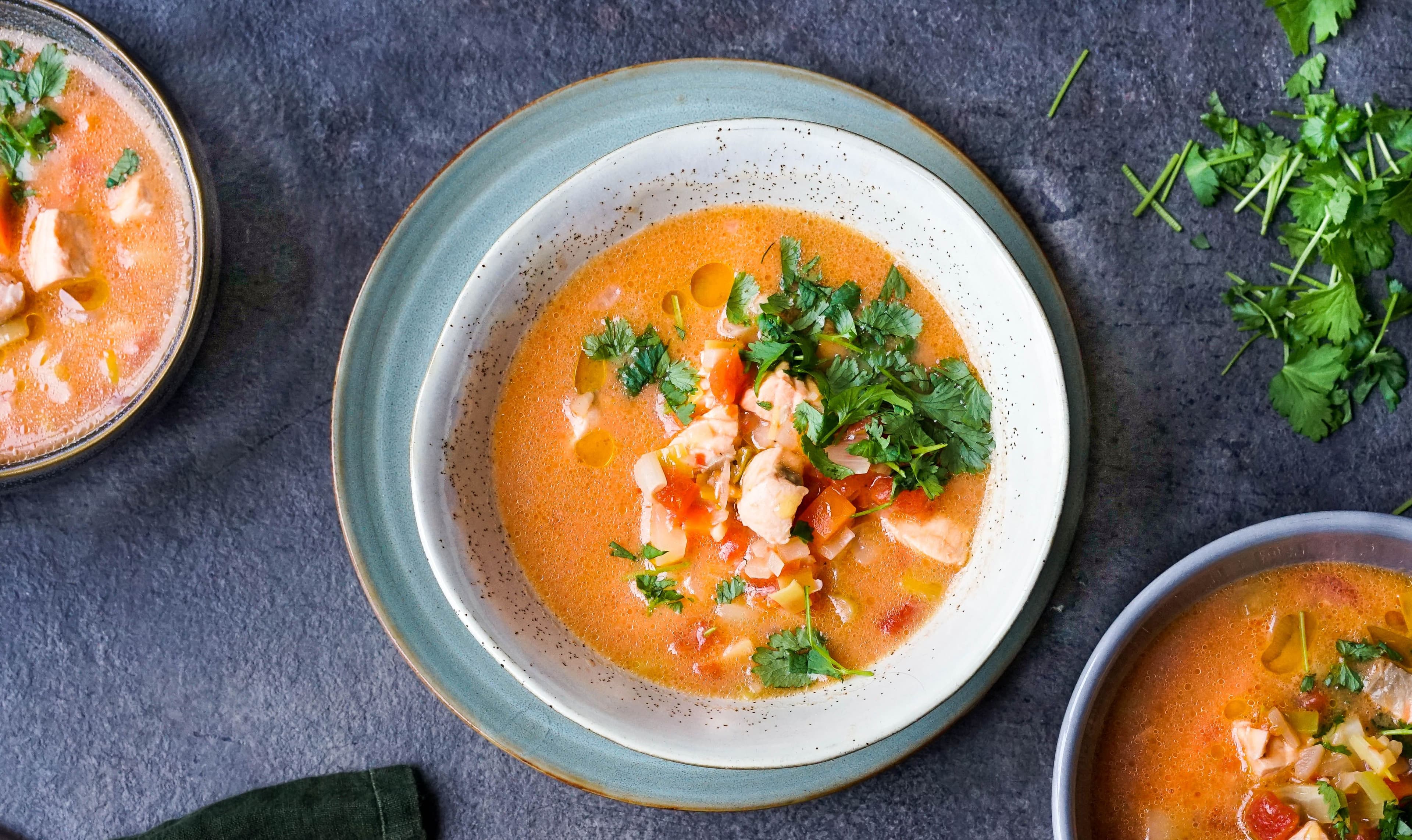 Rød fiskesuppe
